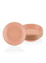 Hermia Juego de platos BSC0017 color Salmón de 6 piezas